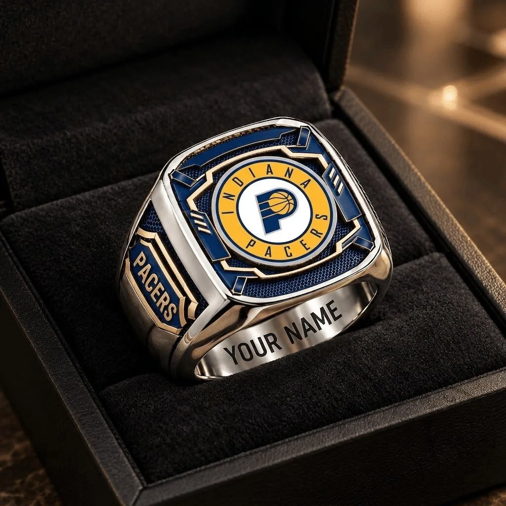 Indiana Pacers NBA Championship Style Fan Ring with Custom Engraving