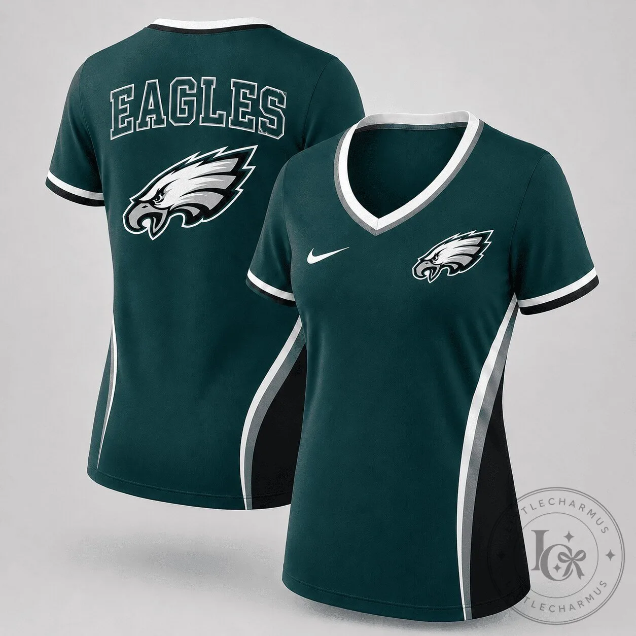 Philadelphia Eagles Fan Shirt Women's V-Neck Performance T-Shirt