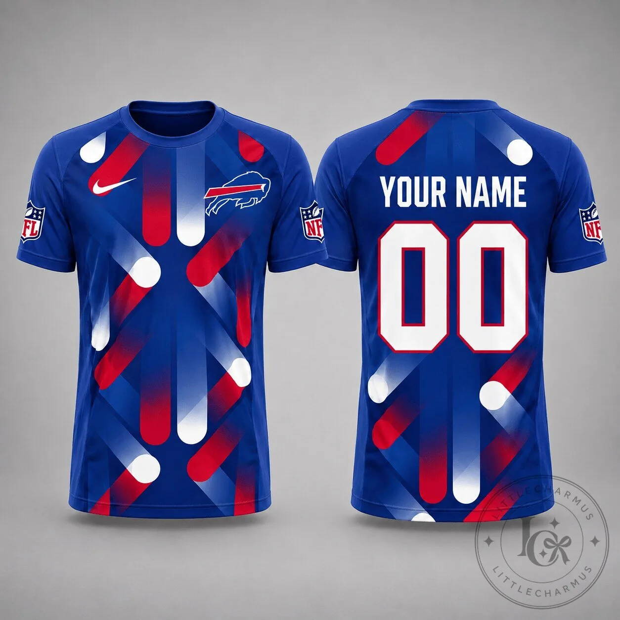 Buffalo Bills Personalized Football Jersey with Custom Name and Number