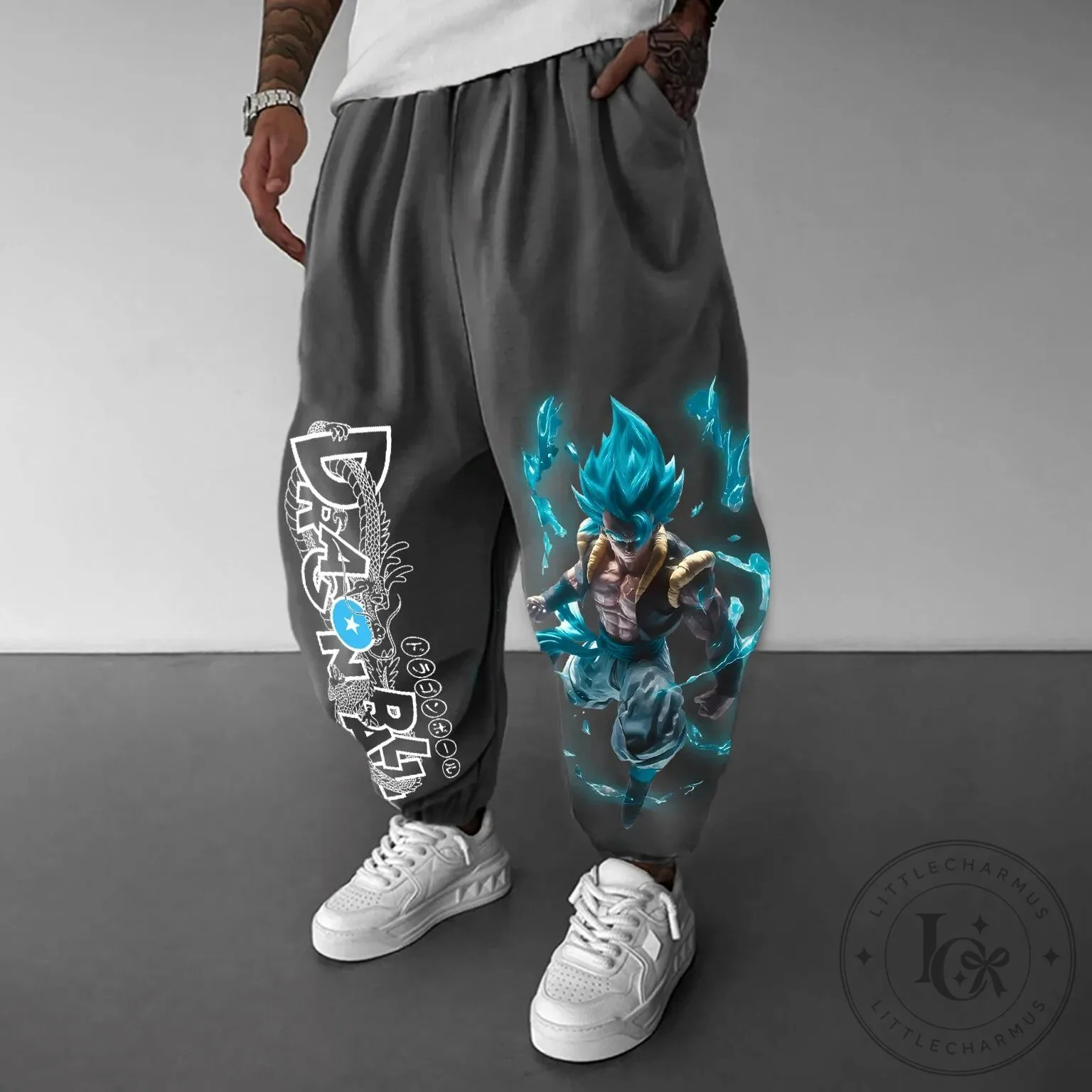 Dragon Ball Super Gogeta Blue Super Saiyan Fusion Anime Graphic Sweatpants