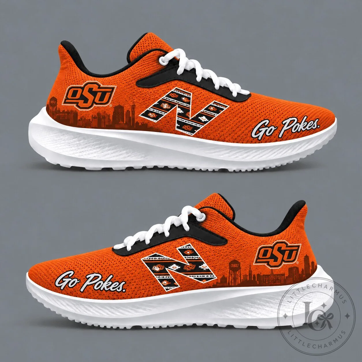 Oklahoma State Cowboys College Football Team Logo Athletic Shoes 1 Oklahoma State Cowboys College Football Team Logo Athletic Shoes