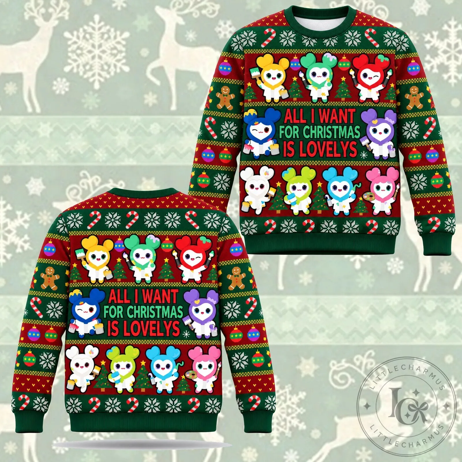 TWICE K-Pop All I Want For Christmas Is Lovelys Ugly Christmas Sweater