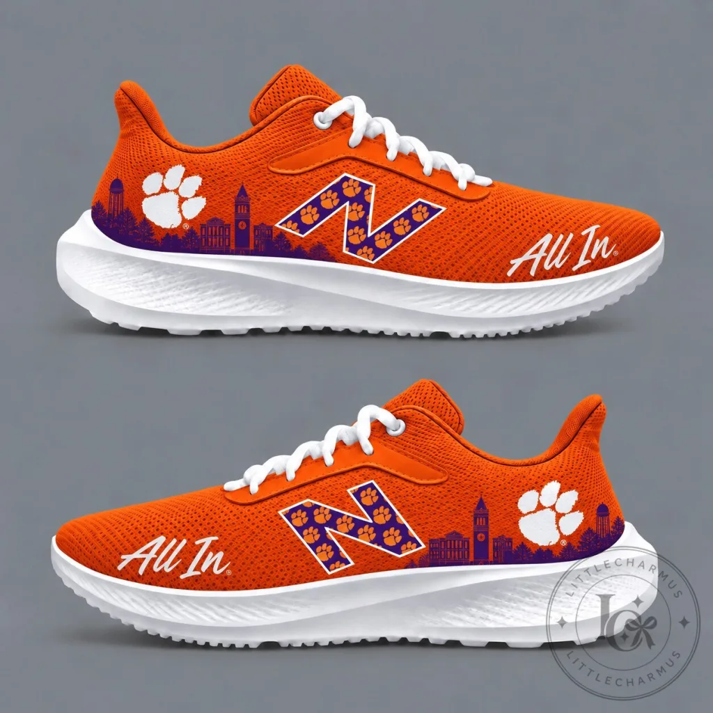 Clemson Tigers College Football All In Athletic Shoes Clemson Tigers College Football All In Athletic Shoes