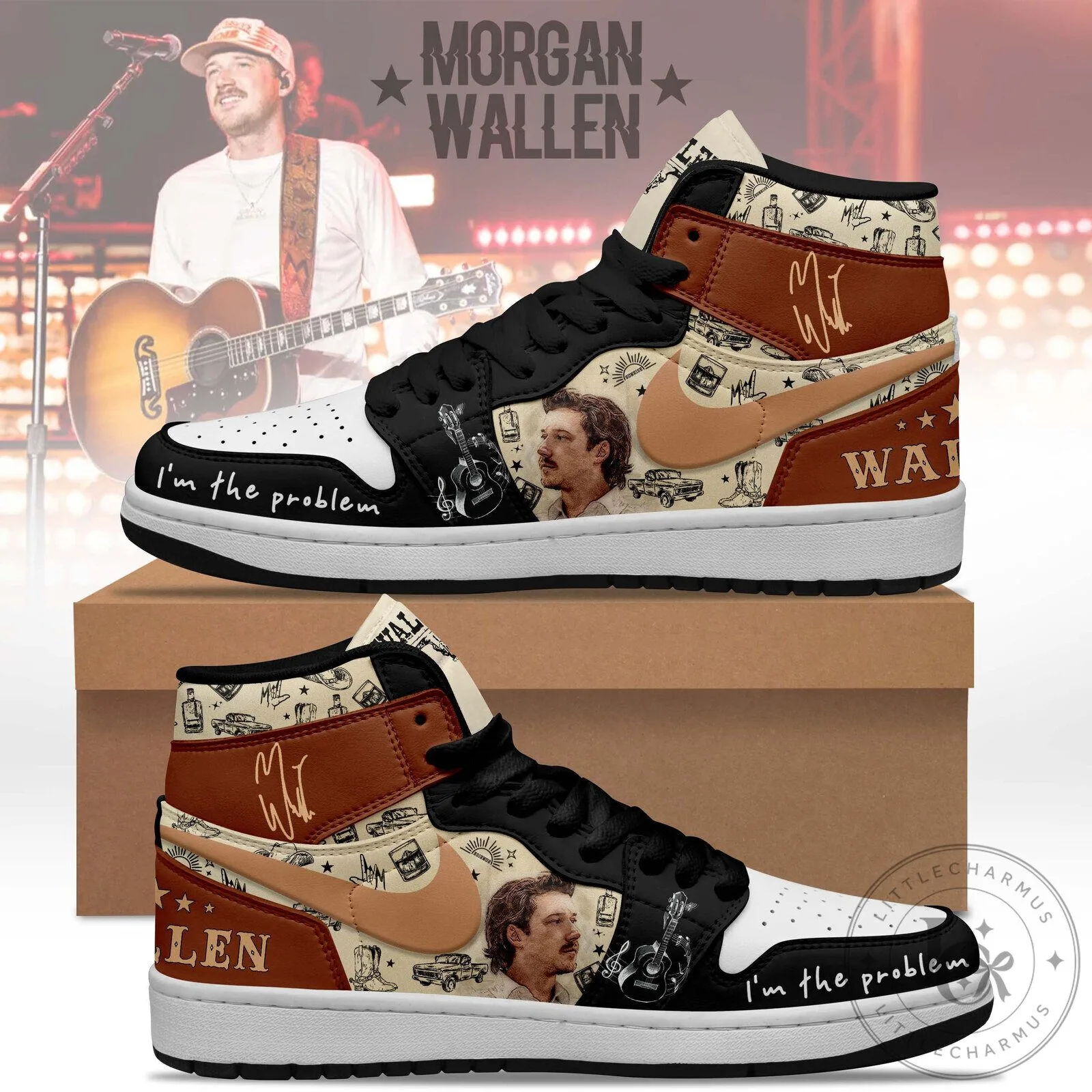 Morgan Wallen I'm The Problem Country Music High Top Shoes