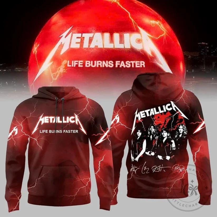 Las Vegas Concert Hoodie featuring Metallica's Life Burns Faster Sphere Design 4 Las Vegas Concert Hoodie featuring Metallica's Life Burns Faster Sphere Design