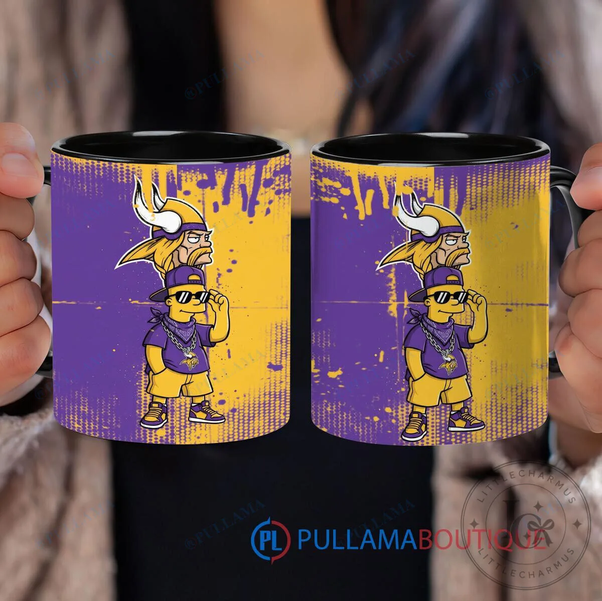 Minnesota Vikings Bart Simpson The Simpsons Cartoon TV Show Coffee Mug