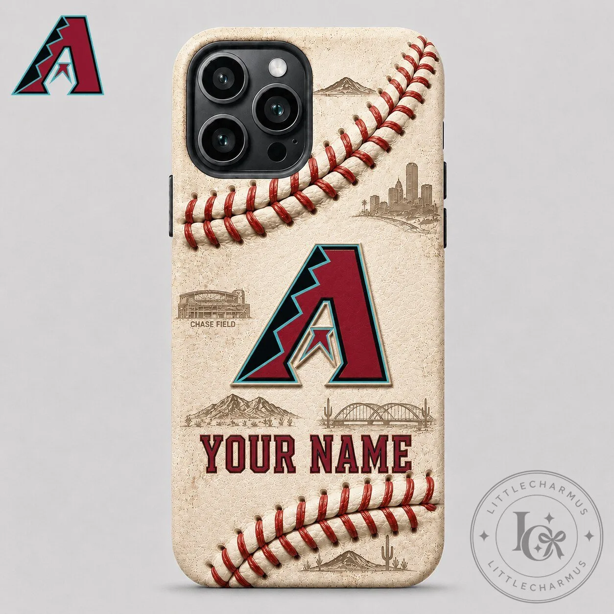 Arizona Diamondbacks Baseball Design Personalized Phone Case for iPhone