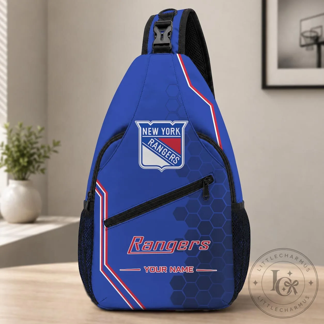 New York Rangers Personalized Crossbody Sling Bag