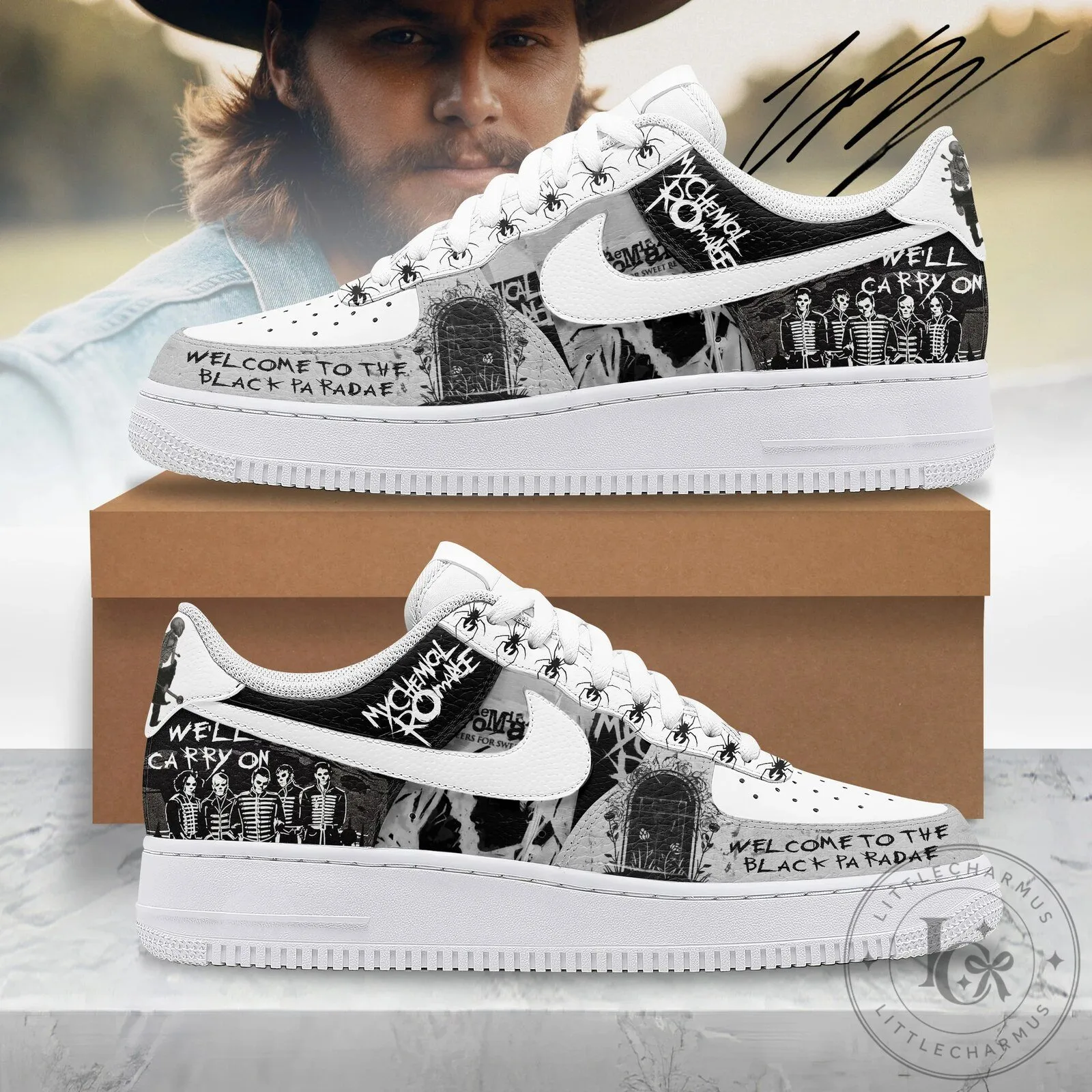 My Chemical Romance Welcome To The Black Parade Custom Sneakers