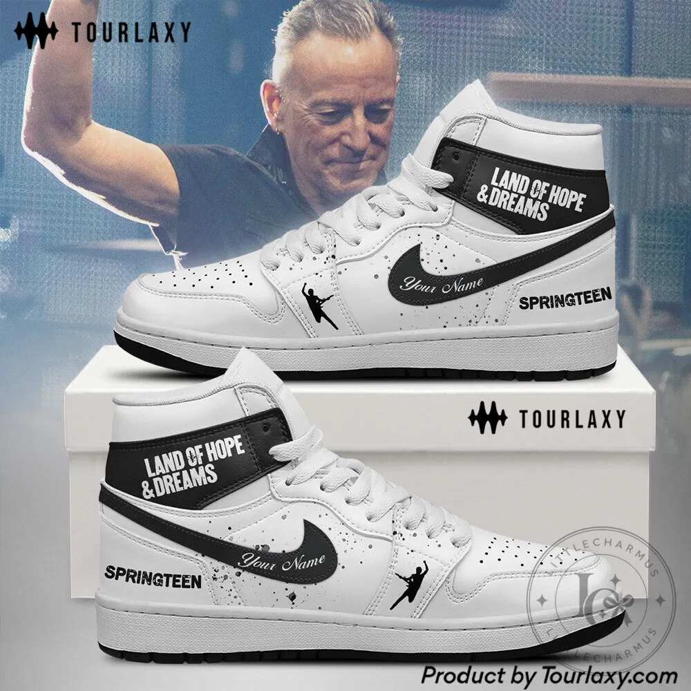 Bruce Springsteen Land of Hope and Dreams Tour High Top Shoes