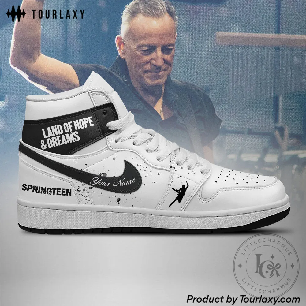 Bruce Springsteen Land of Hope and Dreams Tour High Top Shoes 8 Bruce Springsteen Land of Hope and Dreams Tour High Top Shoes