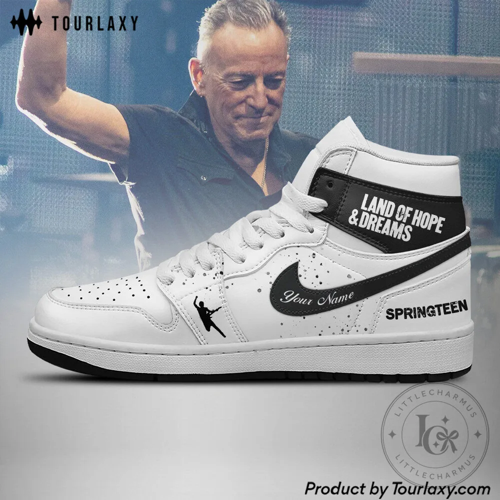 Bruce Springsteen Land of Hope and Dreams Tour High Top Shoes 9 Bruce Springsteen Land of Hope and Dreams Tour High Top Shoes