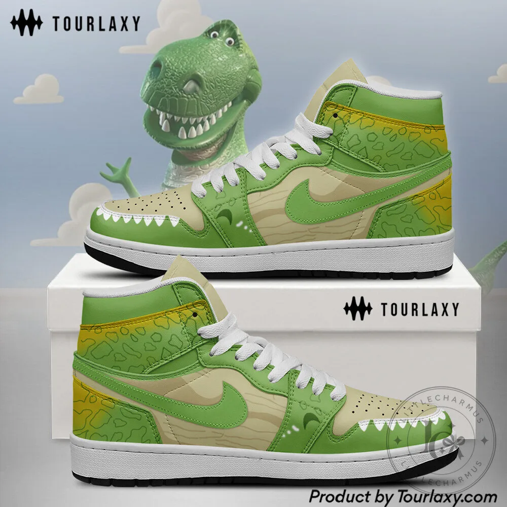 Toy Story Rex Dinosaur Character Green High-Top Sneakers 3 Toy Story Rex Dinosaur Character Green High-Top Sneakers