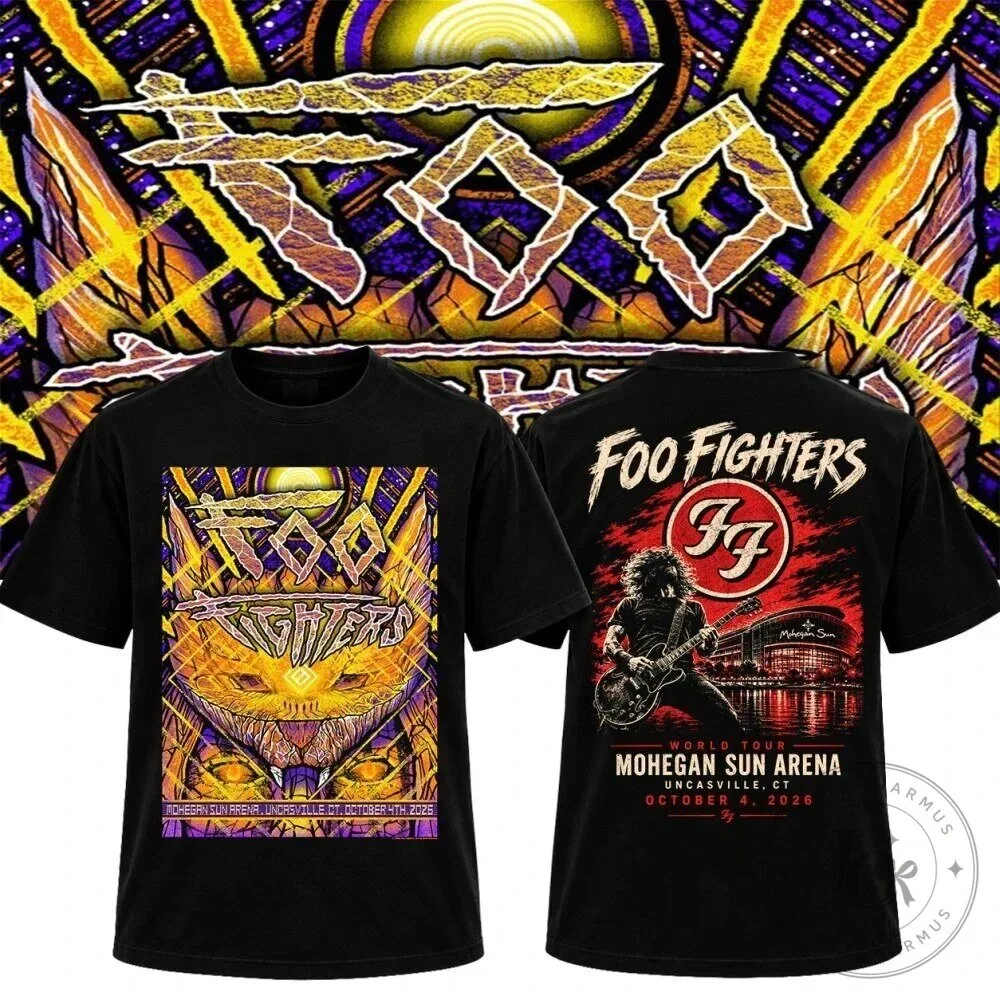 Foo Fighters Mohegan Sun Arena October 4 2026 Concert Tour T-Shirt