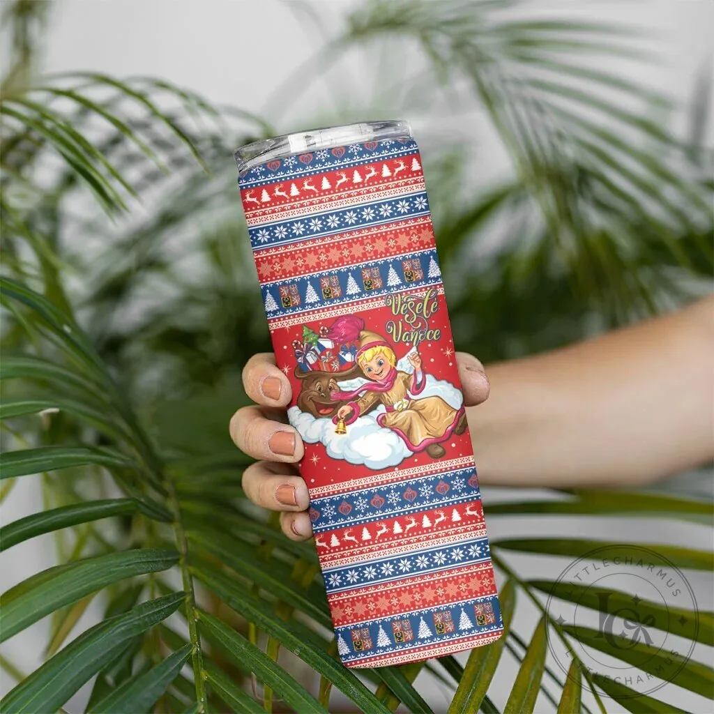 Czech Republic Jezisek Vesele Vanoce Christmas Pattern Tumbler 11 Czech Republic Jezisek Vesele Vanoce Christmas Pattern Tumbler