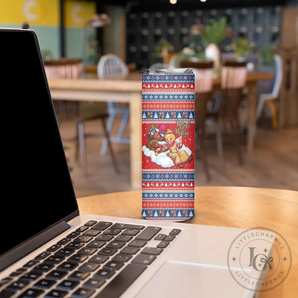 Czech Republic Jezisek Vesele Vanoce Christmas Pattern Tumbler 13 Czech Republic Jezisek Vesele Vanoce Christmas Pattern Tumbler