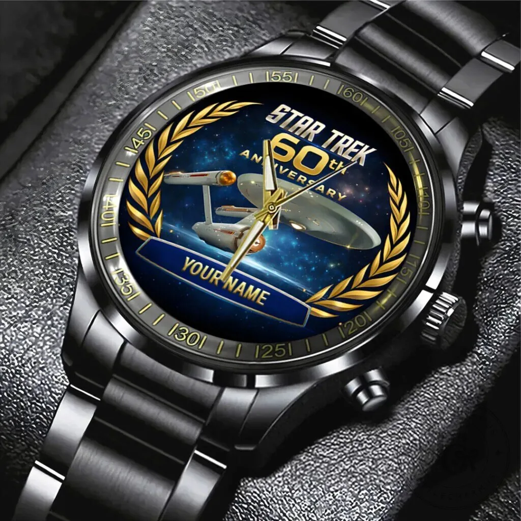 Star Trek 60th Anniversary Personalized Stainless Steel Watch