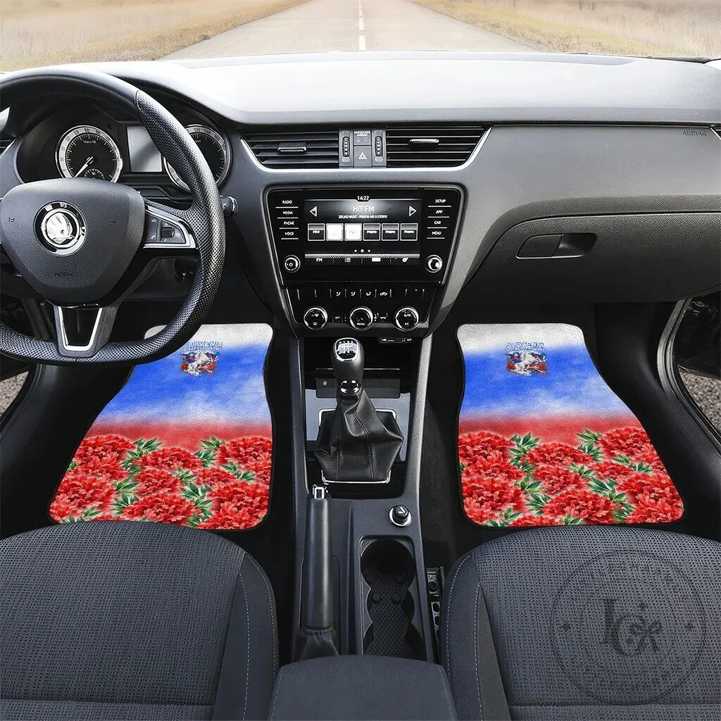 Slovenia Independence Day White Lipizzan Horse Red Carnation Emblem Car Mat 8 Slovenia Independence Day White Lipizzan Horse Red Carnation Emblem Car Mat