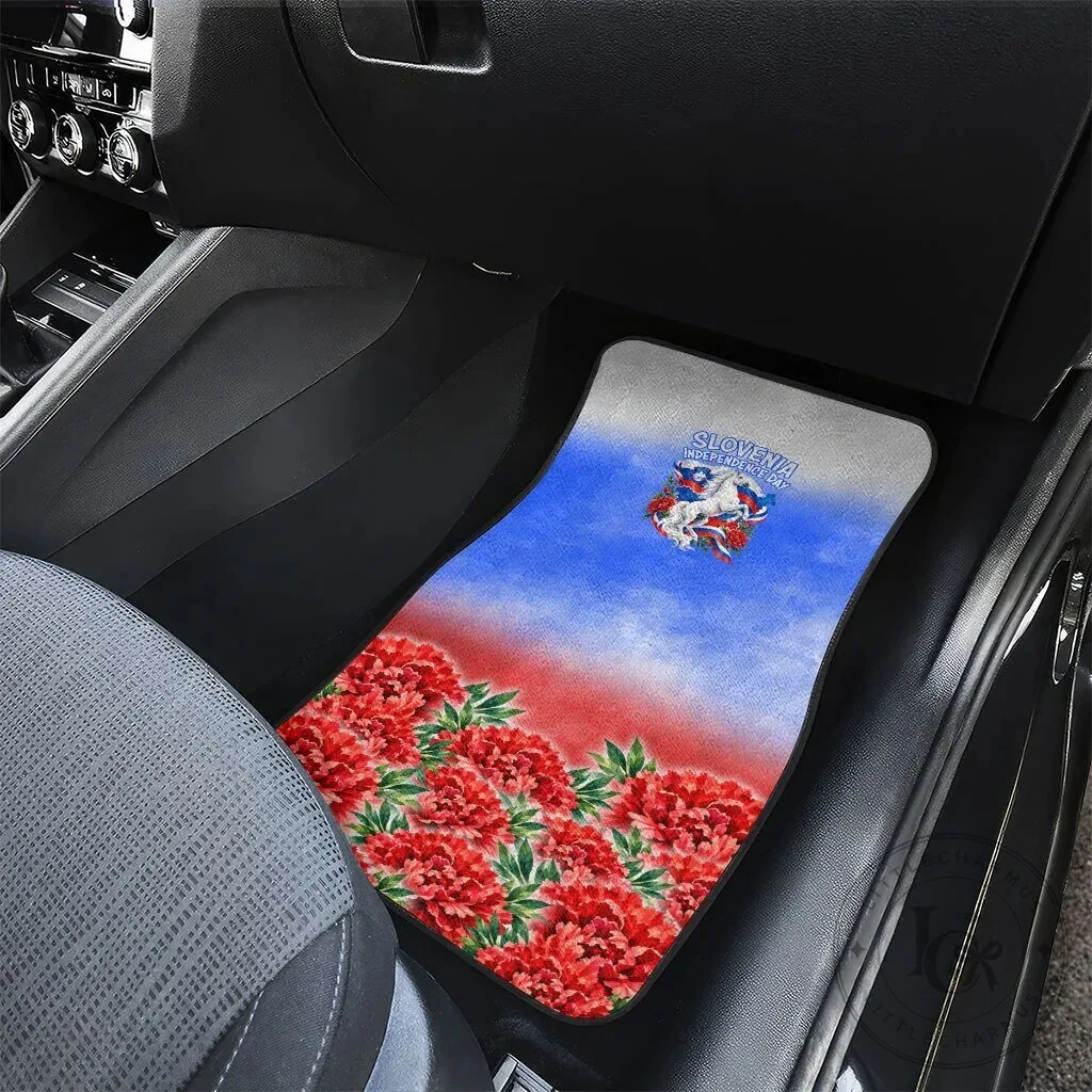 Slovenia Independence Day White Lipizzan Horse Red Carnation Emblem Car Mat 10 Slovenia Independence Day White Lipizzan Horse Red Carnation Emblem Car Mat