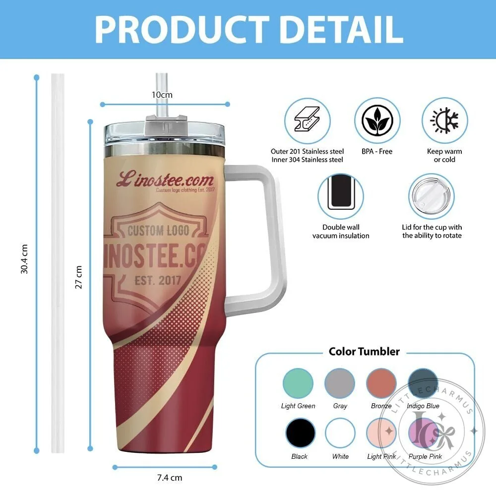 Ford Racing Custom Name 40oz Stainless Steel Tumbler with Handle 9 Ford Racing Custom Name 40oz Stainless Steel Tumbler with Handle