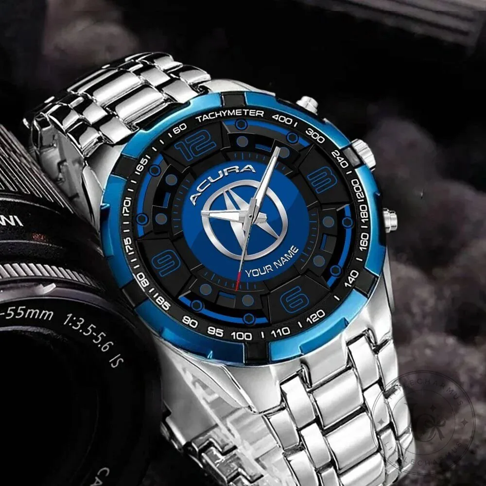 Acura Custom Name Elegant Fashion Design Stainless Steel Watch