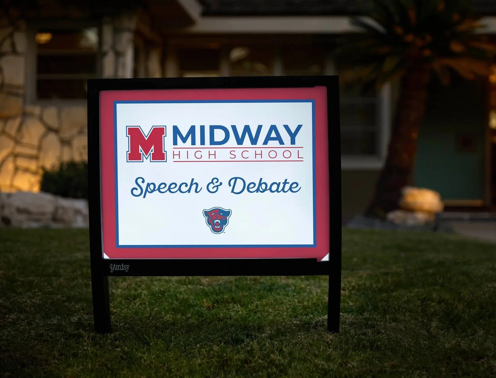Midway High School Speech and Debate Team Spirit Yard Sign 10 Midway High School Speech and Debate Team Spirit Yard Sign