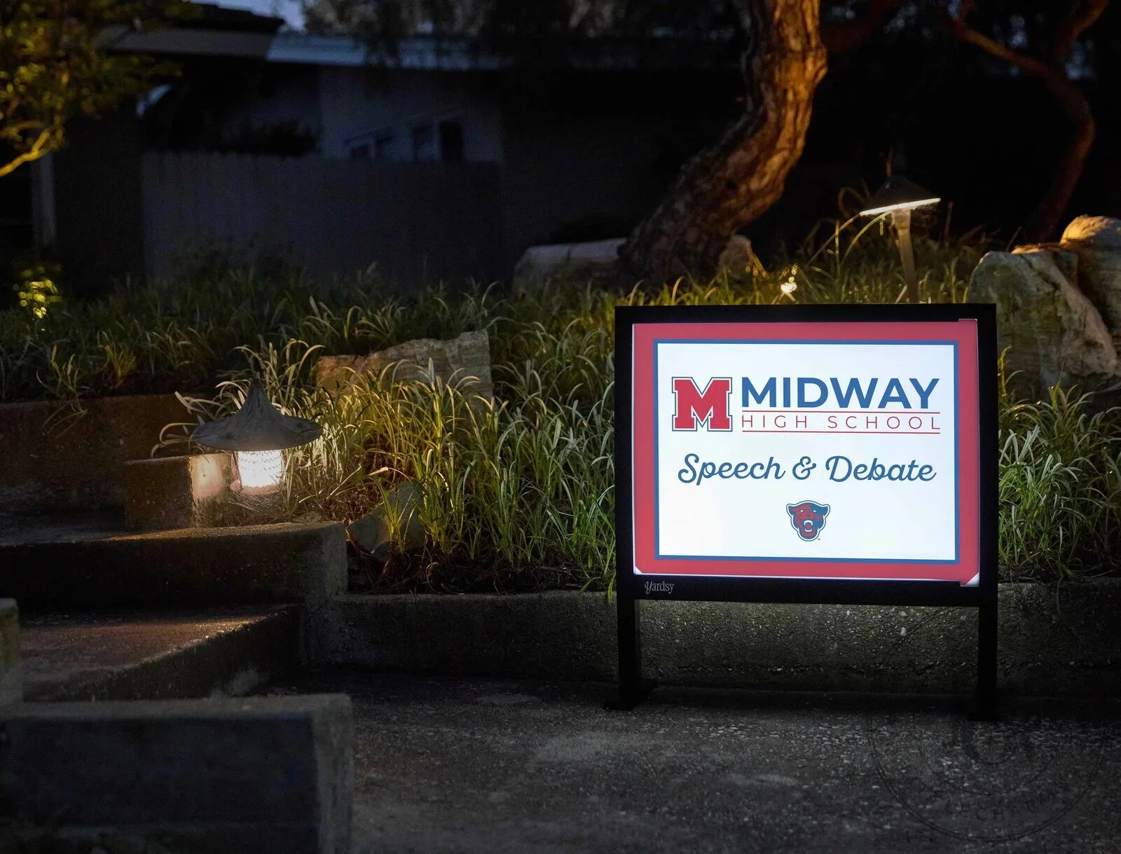 Midway High School Speech and Debate Team Spirit Yard Sign 12 Midway High School Speech and Debate Team Spirit Yard Sign