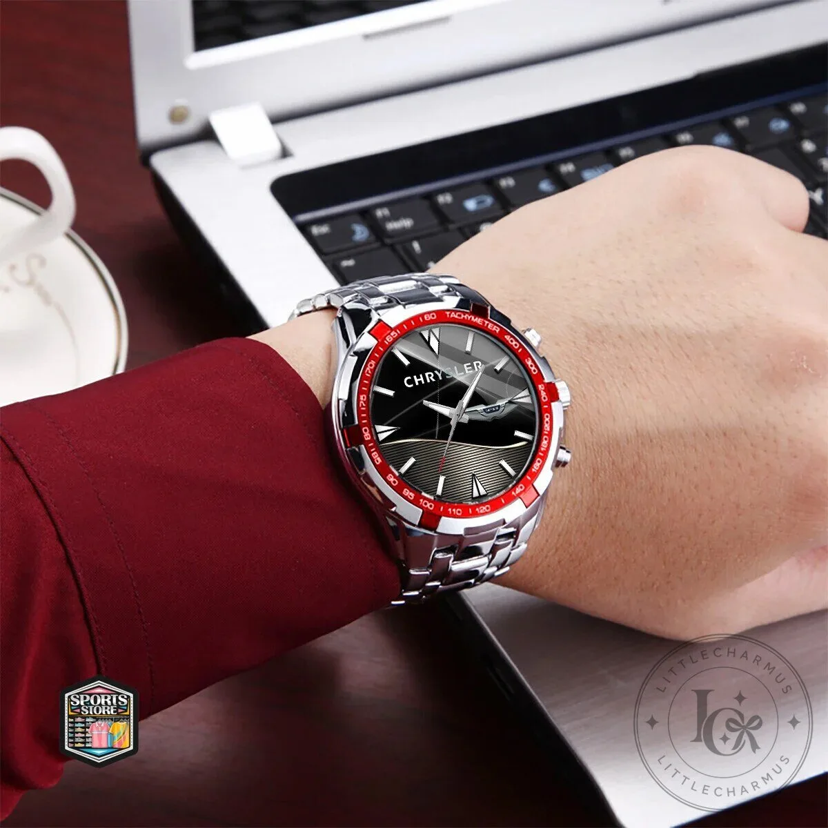 Chrysler Elegant Black and Rose Gold Stainless Steel Men's Watch 13 Chrysler Elegant Black and Rose Gold Stainless Steel Men