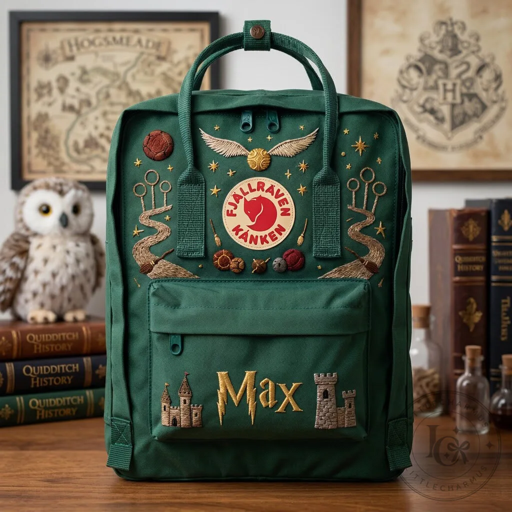 Harry Potter Quidditch Embroidered Fjallraven Kanken Backpack