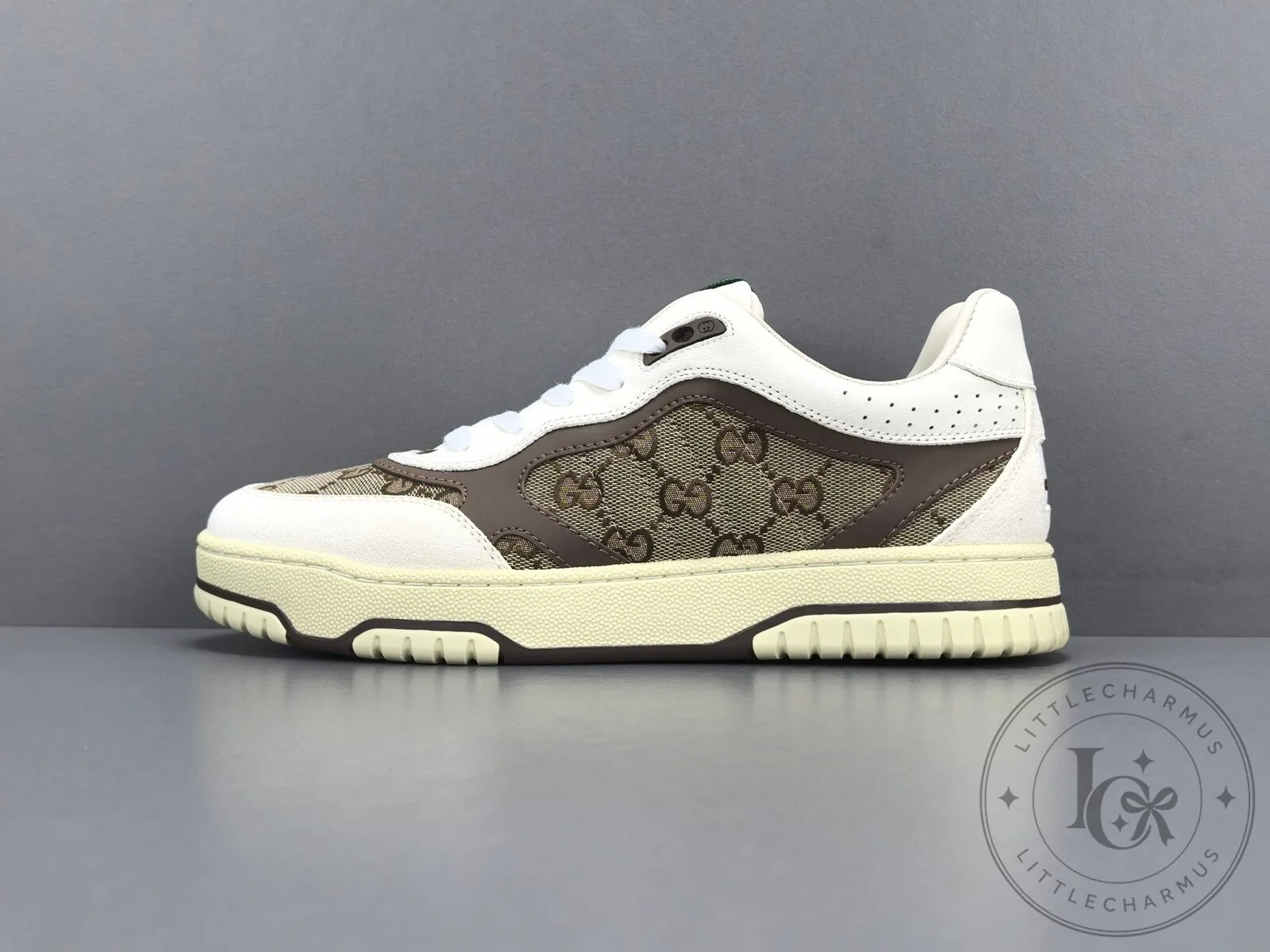 Gucci Re-Web White Brown Beige High-Top Sneakers for Men and Women 16 Gucci Re-Web White Brown Beige High-Top Sneakers for Men and Women