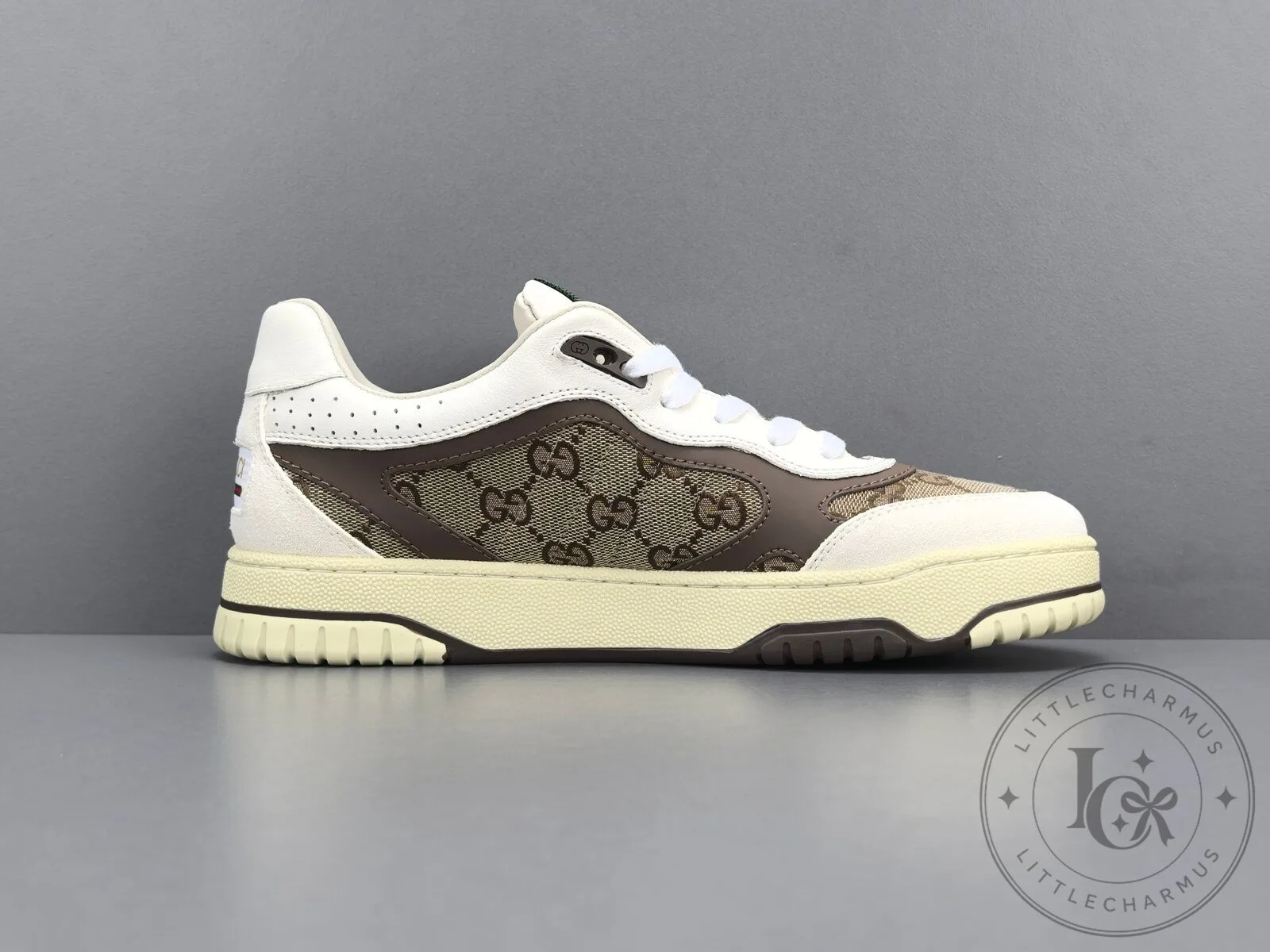 Gucci Re-Web White Brown Beige High-Top Sneakers for Men and Women 17 Gucci Re-Web White Brown Beige High-Top Sneakers for Men and Women