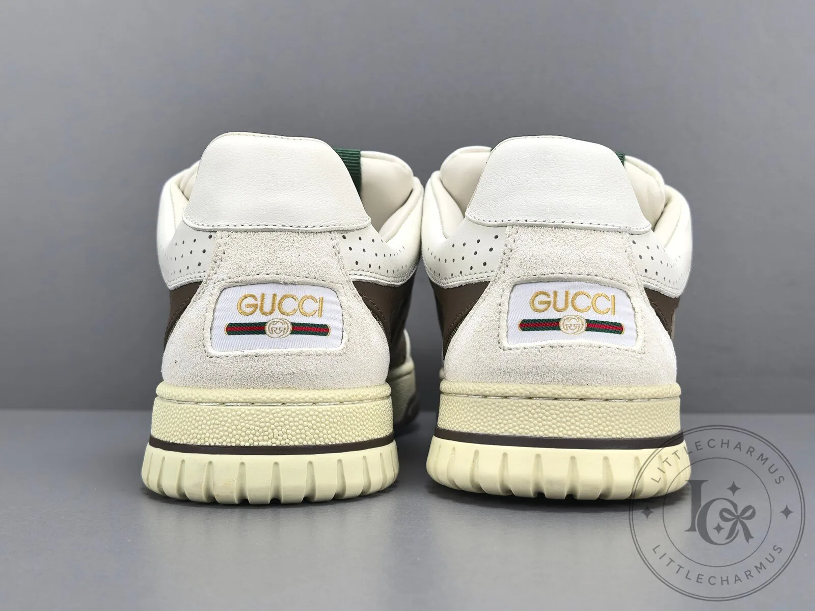 Gucci Re-Web White Brown Beige High-Top Sneakers for Men and Women 18 Gucci Re-Web White Brown Beige High-Top Sneakers for Men and Women