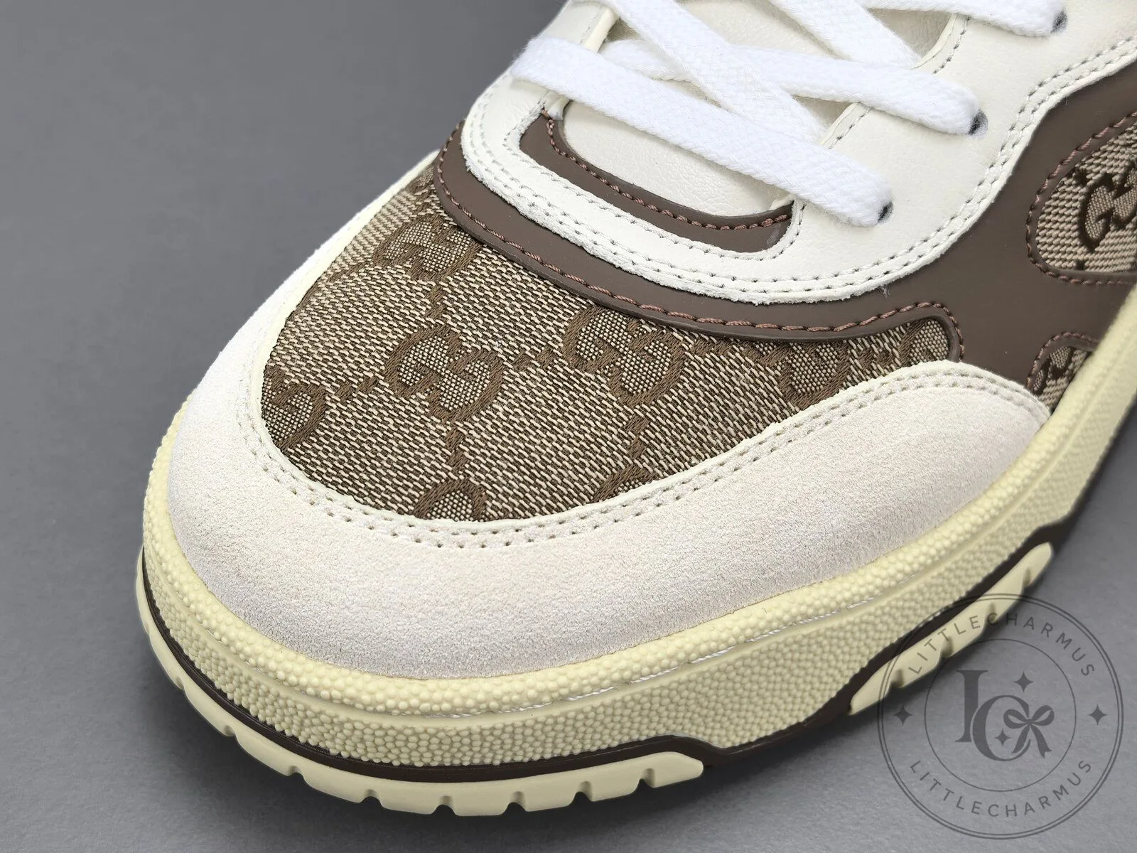 Gucci Re-Web White Brown Beige High-Top Sneakers for Men and Women 22 Gucci Re-Web White Brown Beige High-Top Sneakers for Men and Women