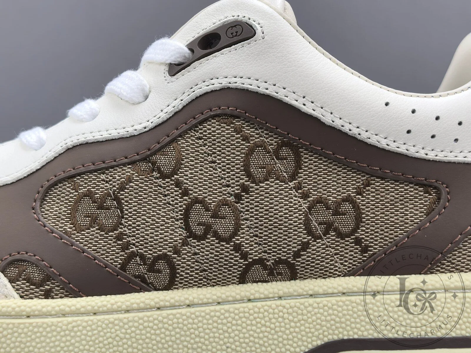 Gucci Re-Web White Brown Beige High-Top Sneakers for Men and Women 23 Gucci Re-Web White Brown Beige High-Top Sneakers for Men and Women