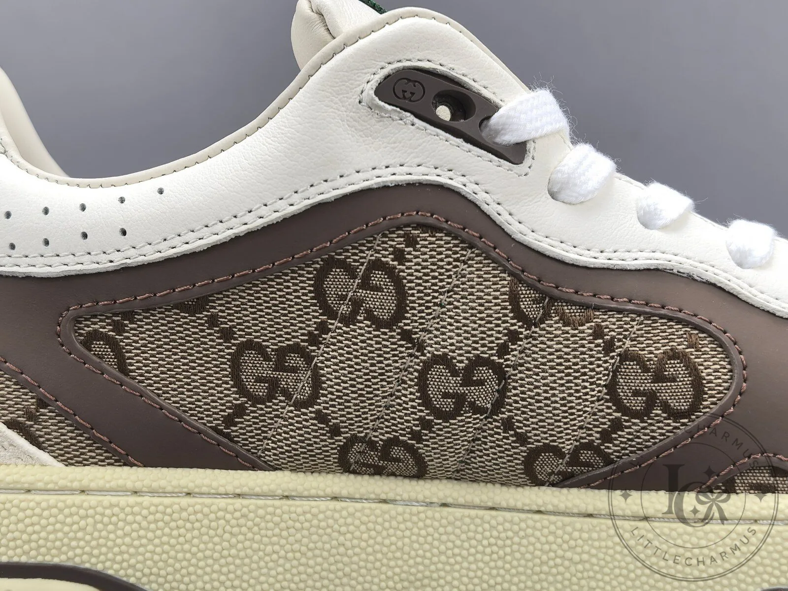 Gucci Re-Web White Brown Beige High-Top Sneakers for Men and Women 25 Gucci Re-Web White Brown Beige High-Top Sneakers for Men and Women
