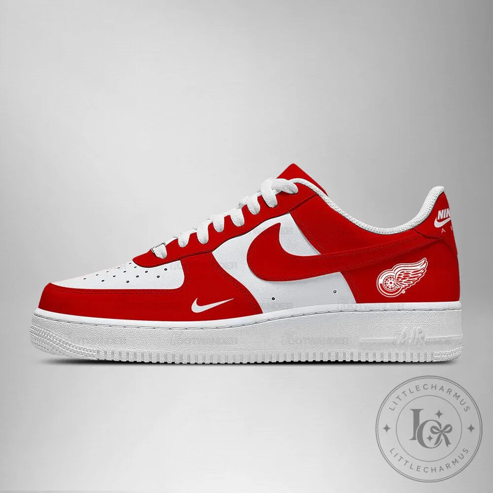 Detroit Red Wings National Hockey League Embossed Logo Athletic Shoes 9 Detroit Red Wings National Hockey League Embossed Logo Athletic Shoes