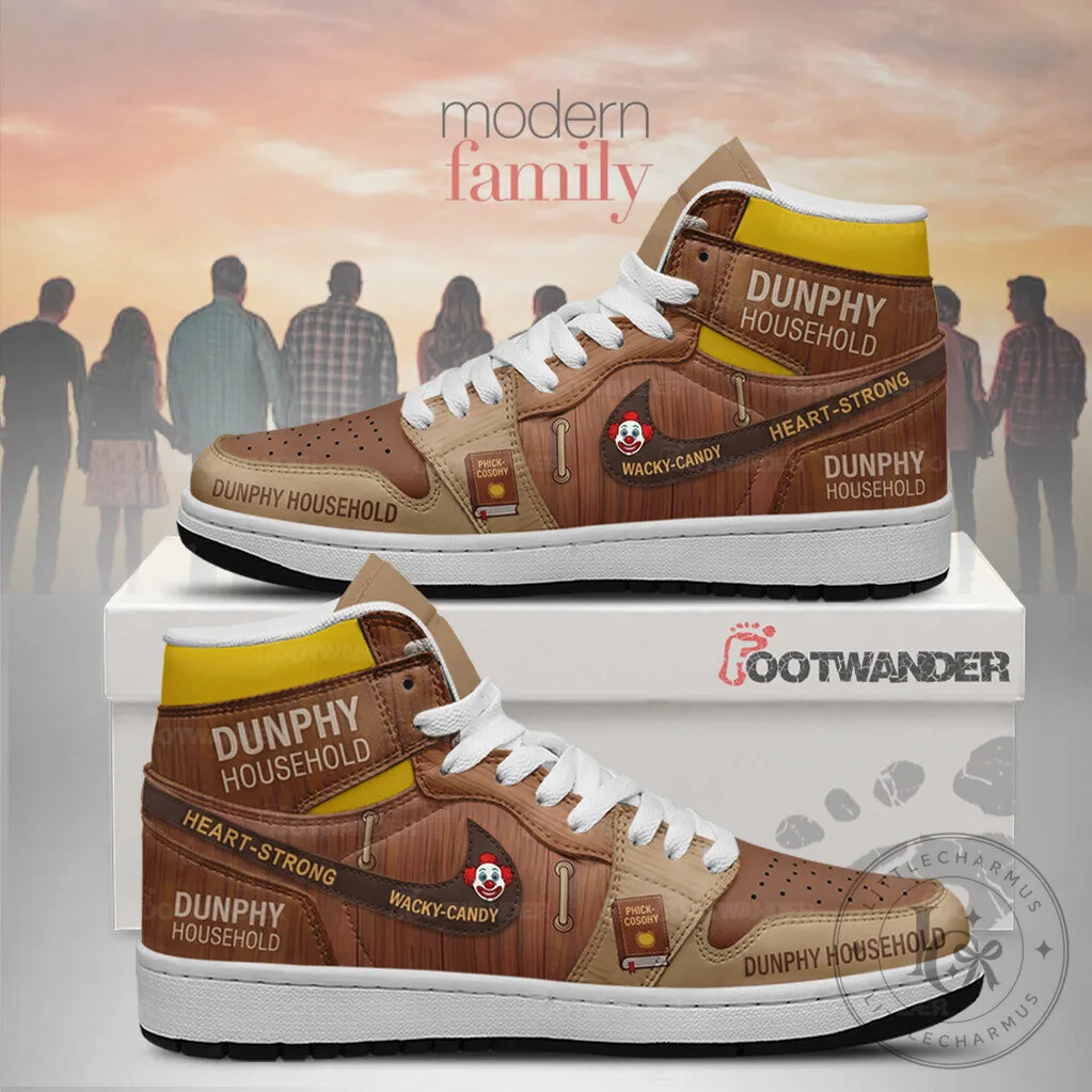 Modern Family Dunphy Household Wacky Candy High Top Sneakers 2 Modern Family Dunphy Household Wacky Candy High Top Sneakers