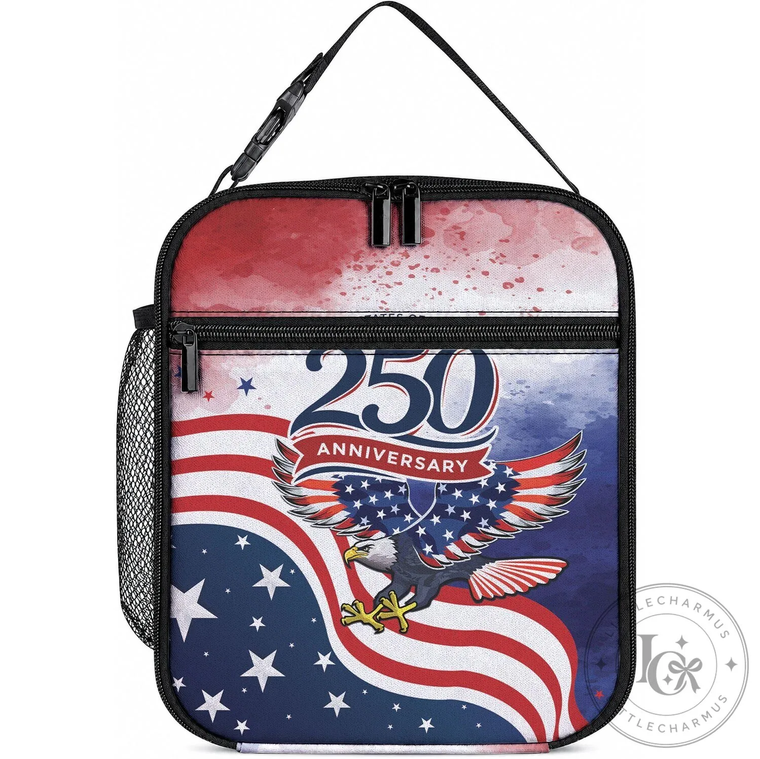American Patriotic 250th Anniversary Eagle Insulated Lunch Bag