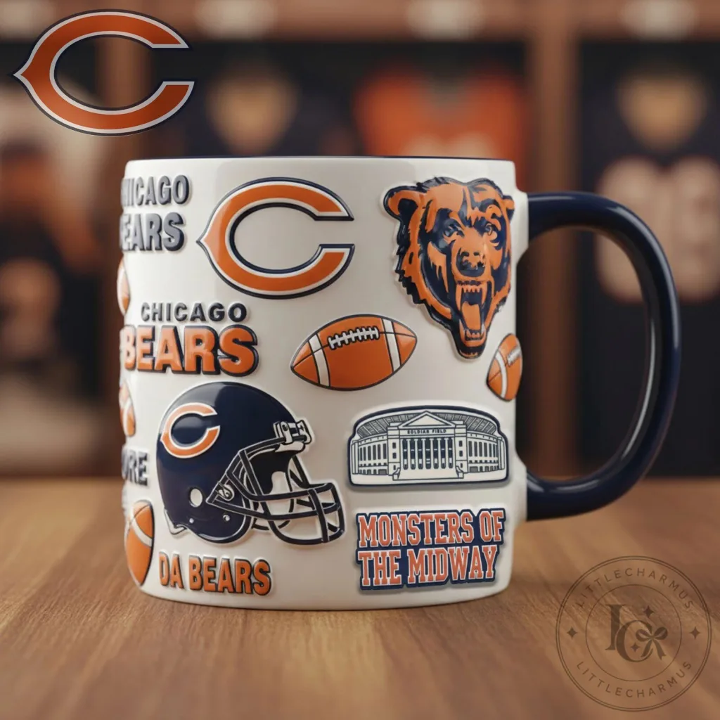 Chicago Bears Football Team Fan Mug Chicago Bears Football Team Fan Mug