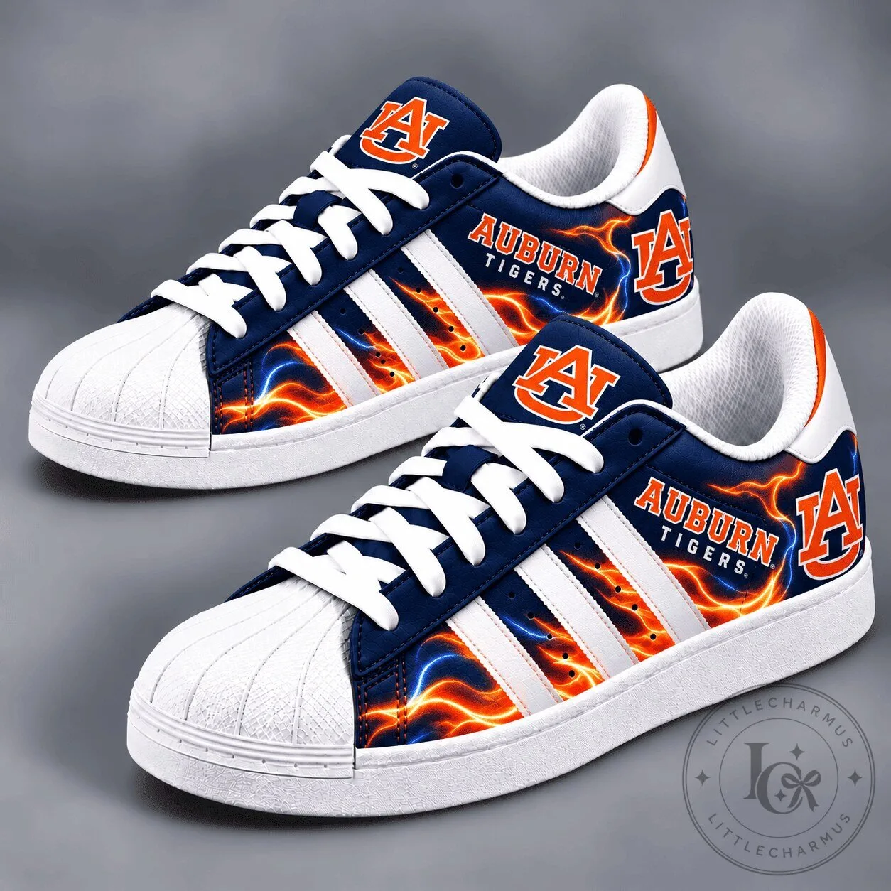 Auburn Tigers NCAA College Football Team Shell Toe Shoes 2 Auburn Tigers NCAA College Football Team Shell Toe Shoes