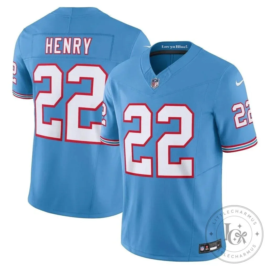 Derrick Henry Tennessee Titans Light Blue Football Jersey