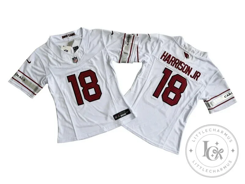 Arizona Cardinals Marvin Harrison Jr. White Football Jersey