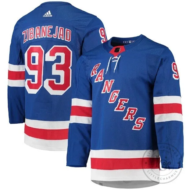 New York Rangers Mika Zibanejad Blue Ice Hockey Fan Jersey 2 New York Rangers Mika Zibanejad Blue Ice Hockey Fan Jersey