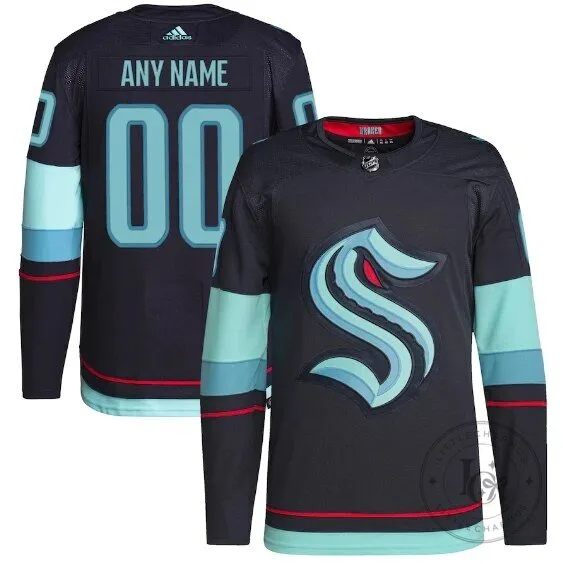 Seattle Kraken Adidas Authentic Home Navy Blue Hockey Jersey