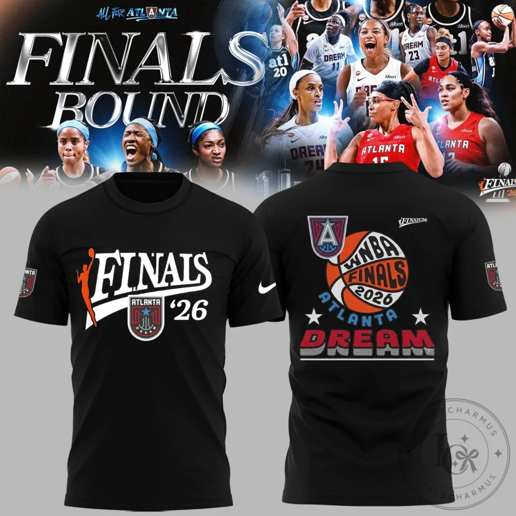 Atlanta Dream WNBA Finals 2026 Black Basketball Fan T-Shirt Atlanta Dream WNBA Finals 2026 Black Basketball Fan T-Shirt