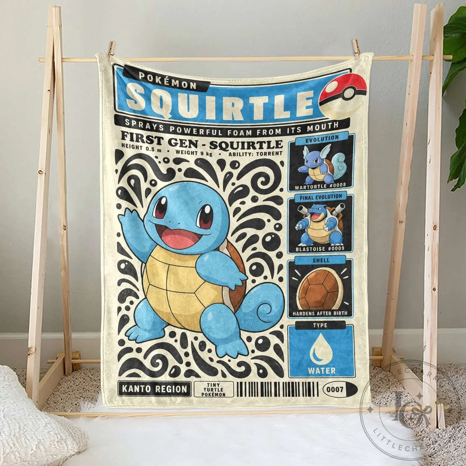 Pokemon Squirtle Evolution Retro Sherpa Fleece Throw Blanket 7 Pokemon Squirtle Evolution Retro Sherpa Fleece Throw Blanket