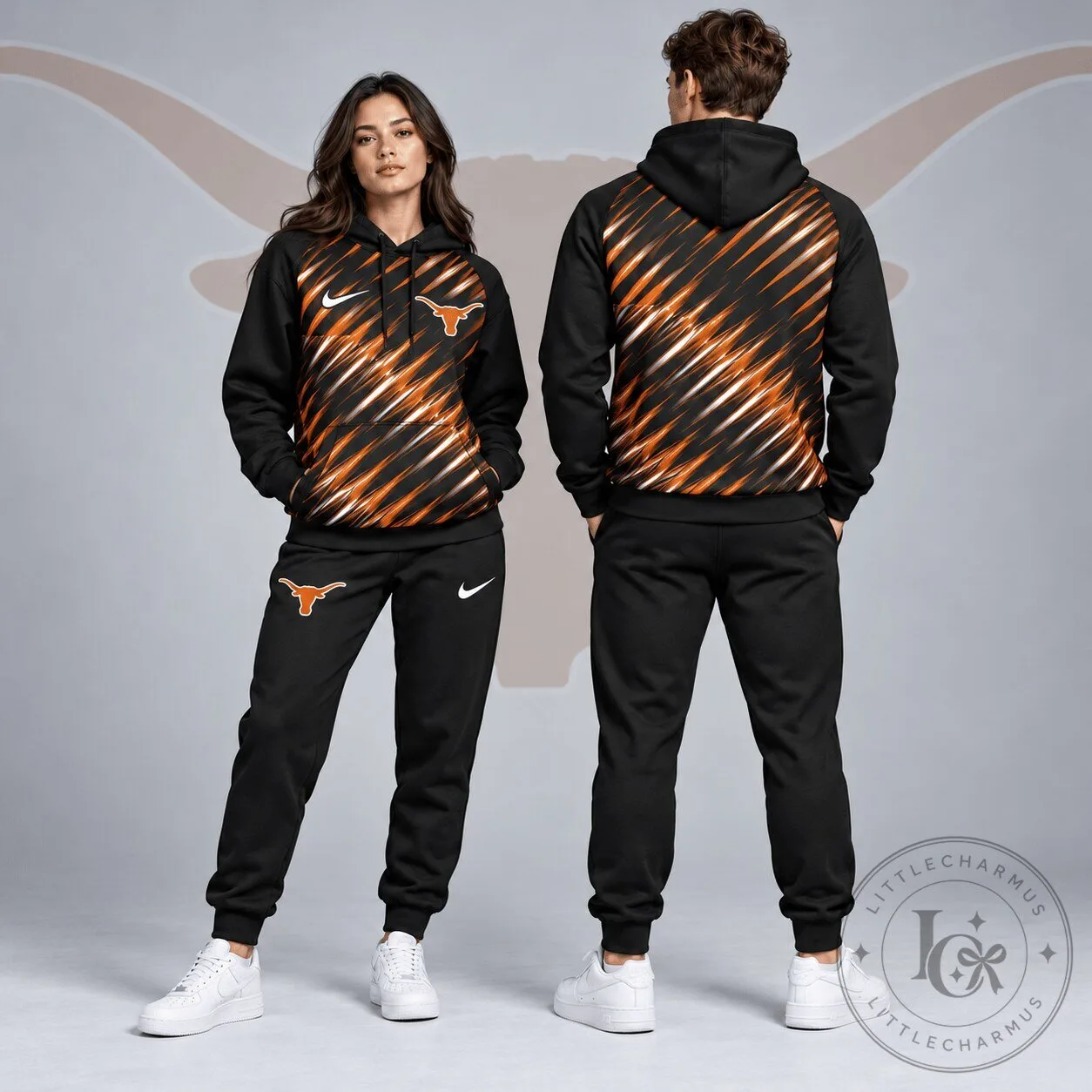 Texas Longhorns NCAA Velocity Streak Pullover Hoodie for Men and Women 6 Texas Longhorns NCAA Velocity Streak Pullover Hoodie for Men and Women