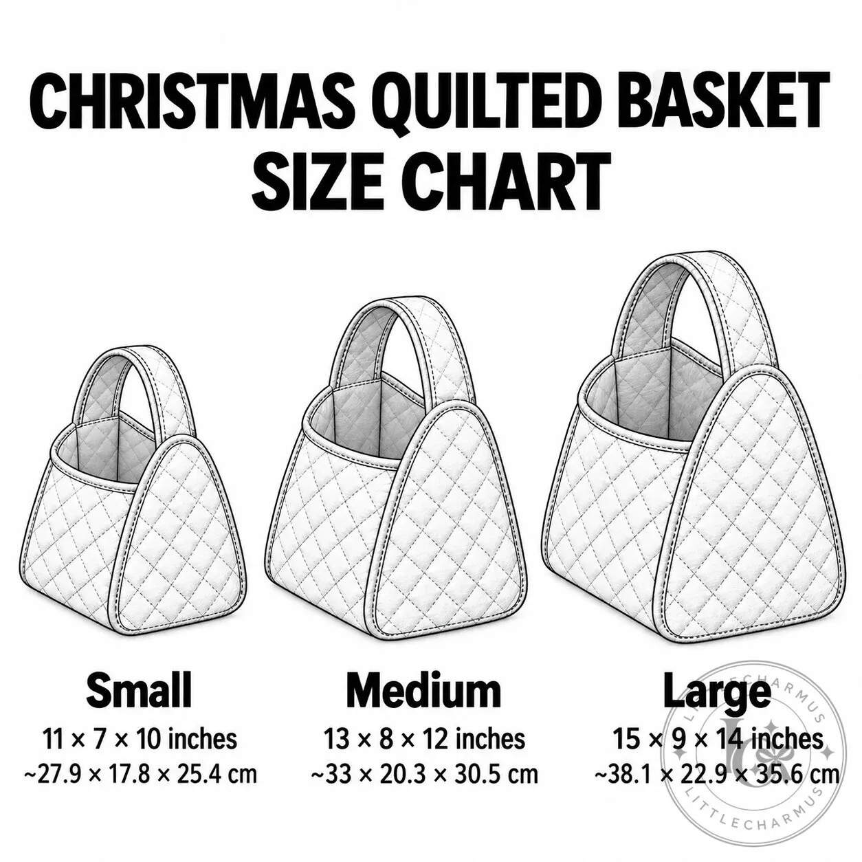 Christmas Santa Claus Workshop Quilted Storage Basket 9 Christmas Santa Claus Workshop Quilted Storage Basket