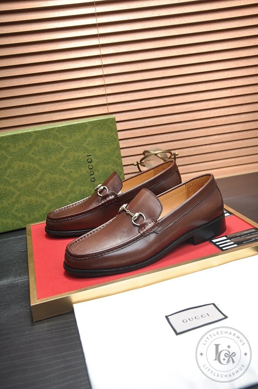 Gucci Horsebit Loafer Brown Leather Dress Shoes for Men 9 Gucci Horsebit Loafer Brown Leather Dress Shoes for Men