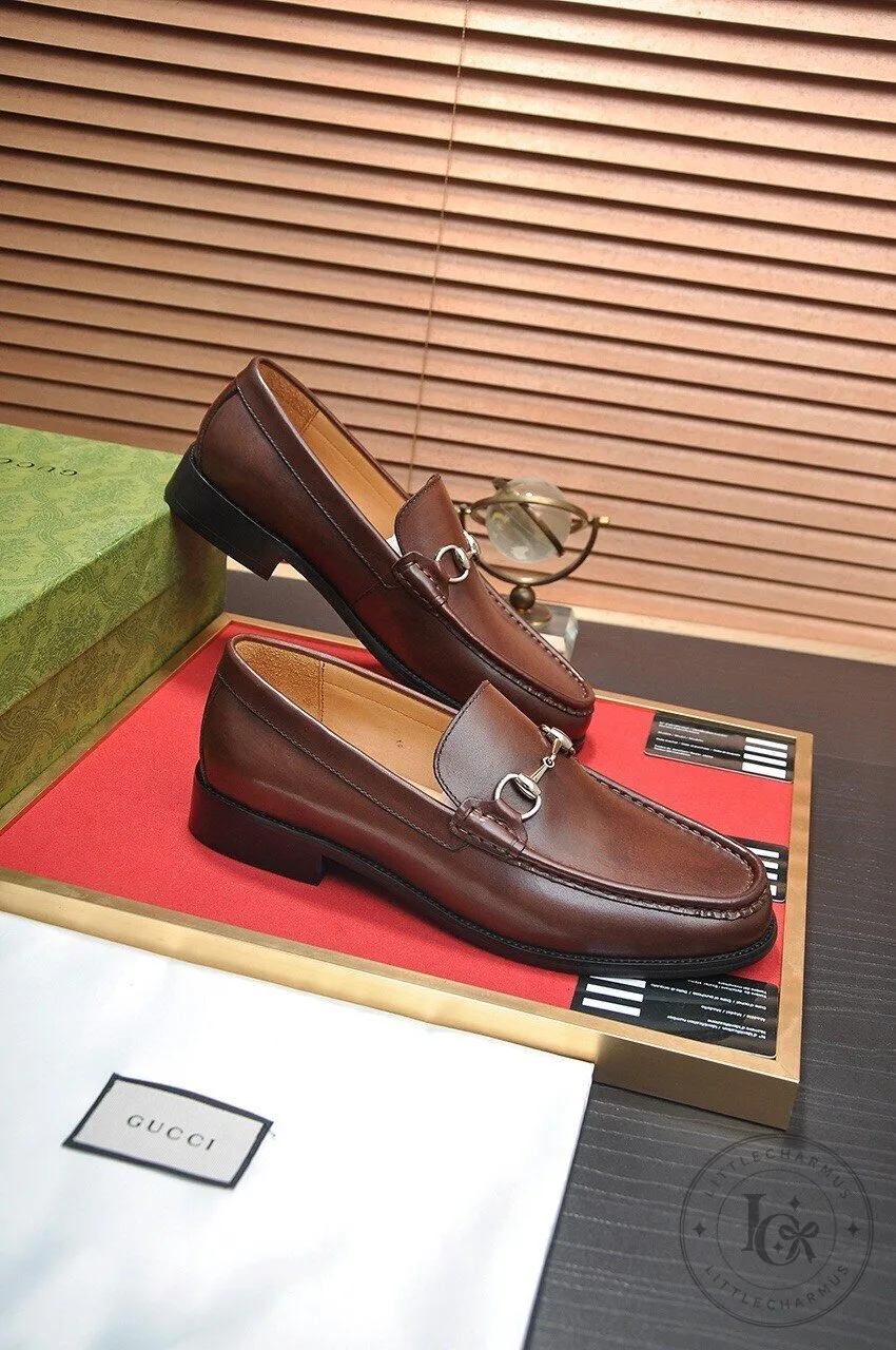 Gucci Horsebit Loafer Brown Leather Dress Shoes for Men 10 Gucci Horsebit Loafer Brown Leather Dress Shoes for Men